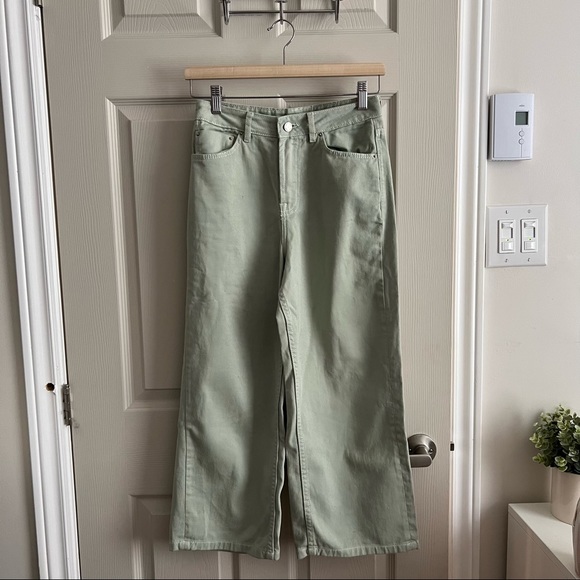 Seven Seven Wide Leg Sage Green Jeans - Picture 4 of 5